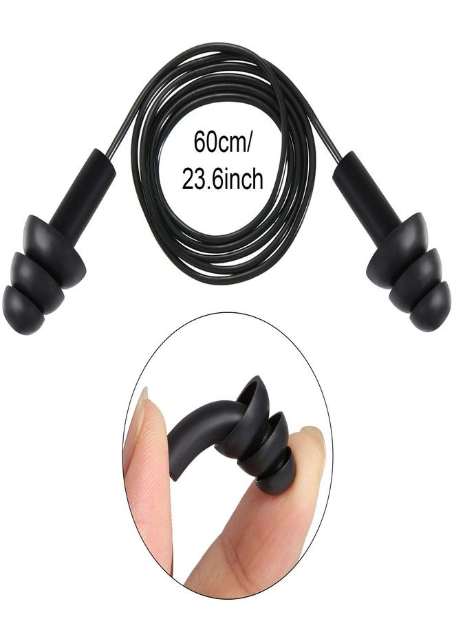 ليفيدي سدادات أذن LEIFIDE، 25 زوجًا، مصنوعة من السيليكون المقاوم للماء، مزودة بحبل، مناسبة للنوم، والشخير، والسباحة، والرماية، قابلة لإعادة الاستخدام، تعمل على إلغاء الضوضاء وحماية السمع. - Image 2